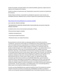 Estado de resultados: Conocido también como estado de pérdidas y ganancias, registra tanto los 
ingresos como los gastos de l