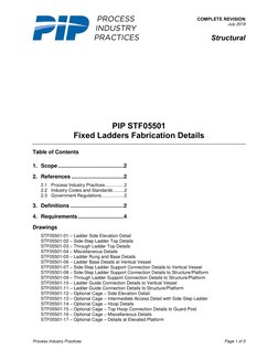 PIP STF05501 Fixed Ladders Fabrication Details | PDF | Specification ...