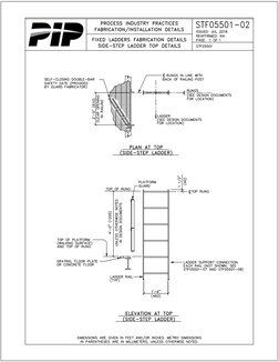 PIP STF05501 Fixed Ladders Fabrication Details | PDF | Specification ...