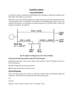 Load Flow Analysis via Gauss-Seidel Method | PDF | Force | Electrical ...