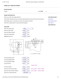 Shear Key and Lug Design Overview | PDF | Chemistry | Materials