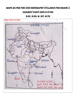ICSE Class 10 Geography Maps Guide | PDF
