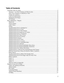 Table of Contents
Trasfondo sobre los selijot................................................................................