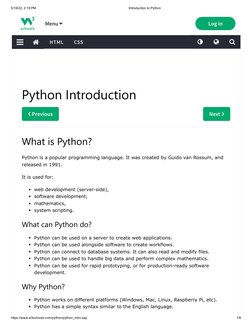Introduction To Python | PDF | Python (Programming Language) | Java Script