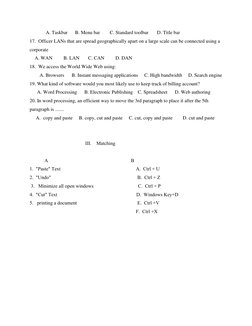 Grade 10 ICT Exam Questions & Answers | PDF | Computer Data Storage ...
