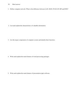 Grade 10 ICT Exam Questions & Answers | PDF | Computer Data Storage ...