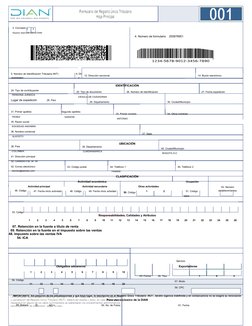 Exportadores
2. Concepto
Espacio reservado para la DIAN
4. Número de formulario    255878951
5. Número de Identificación Trib