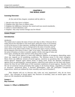 Understanding the Moral Agent in Ethics | PDF | Morality | Value (Ethics)