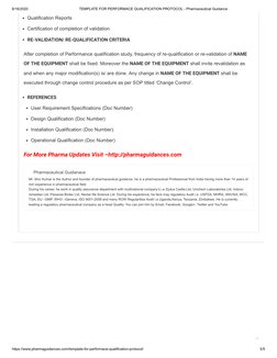 Performance Qualification Protocol Template | PDF | Verification And ...