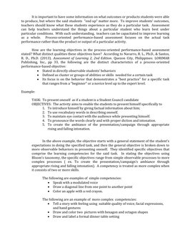 Process-Oriented Performance Assessment Guide | PDF | Educational ...