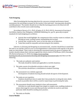 Process-Oriented Performance Assessment Guide | PDF | Educational ...