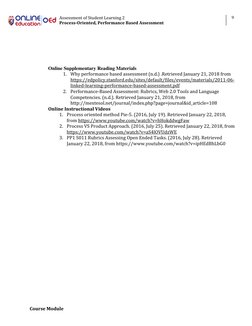Process-Oriented Performance Assessment Guide | PDF | Educational ...