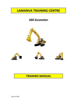360 Excavator Operator Training Manual | PDF | Occupational Safety And ...