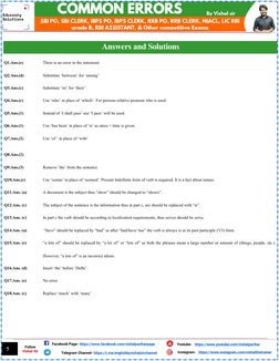 SBI PO, SBI CLERK, IBPS PO, IBPS CLERK, RRB PO, RRB CLERK, NIACL, LIC RBI 
grade B, RBI ASSISTANT, & Other competitive Exams