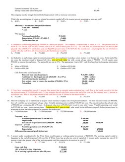 Capital Budgeting Analysis Problems | PDF | Depreciation | Taxes