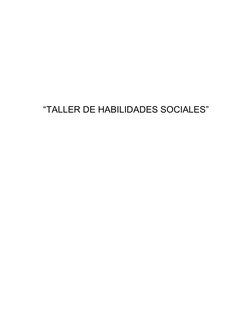Taller de Habilidades Sociales | PDF | Comunicación | Las emociones