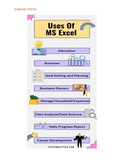 USES OF EXCEL

