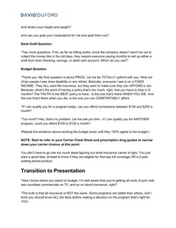 Final Expense Telesales Script Guide | PDF | Insurance | Life Insurance