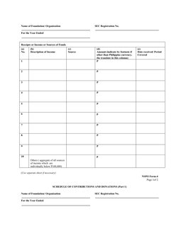 NSPO Forms for Non-Profit Compliance | PDF
