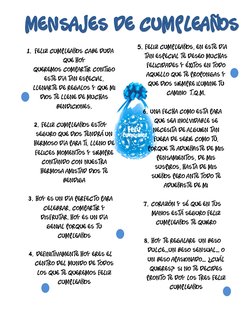 1. FELIZ Cumpleaños cabe duda 
que hoy 
Queremos compartir contigo 
este día tan especial, 
llenarte de regalos y que m