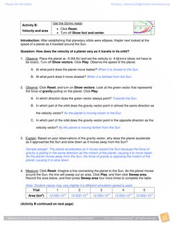 Kepler's Laws of Orbital Motion Answer Key | PDF | Orbit | Planets