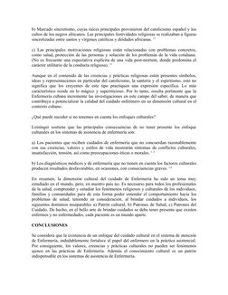 b) Marcado sincretismo, cuyas raíces principales provinieron del catolicismo español y los
cultos de los negros africanos. La
