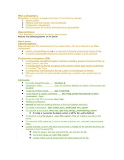 DesignSync: Version Control Overview | PDF | Version Control | Computer ...