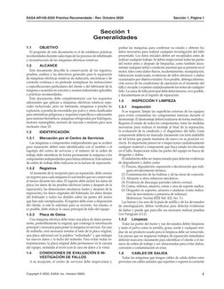 EASA AR100-2020 Práctica Recomendada - Rev. Octubre 2020
1
Copyright © 2020, EASA, Inc. (Version 0920)
Sección 1
Generalidade