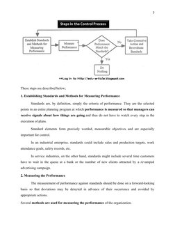 Steps in the Management Control Process | PDF | Business | Cognition