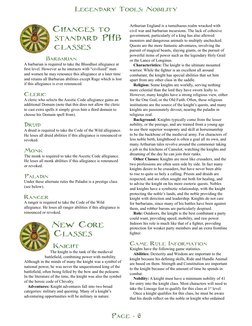 Legendary Tools: Nobility
Page - 6
Legendary Tools: Nobility
Page - 6
Changes to 
standard PHB 
classes
Barbarian
A barbarian