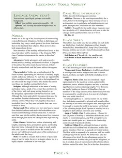 Legendary Tools: Nobility
Page - 9
Legendary Tools: Nobility
Page - 9
Noble
Nobles are at the top of the feudal system of int