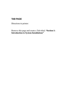 TAB PAGE 
 
Directions to printer: 
 
 
Remove this page and create a Tab titled, “Section 1: 
Introduction to System