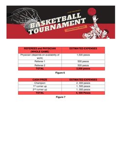 REFEREES and PHYSICIAN 
(WHOLE GAME) 
ESTIMATED EXPENSES 
Physician (depends on