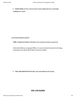 6/15/22, 8:37 AM
Uniform Commercial Code | Department of State
https://dos.ny.gov/uniform-commercial-code
6/9

 LEARN MORE (