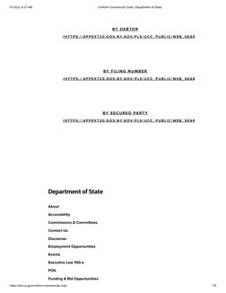 6/15/22, 8:37 AM
Uniform Commercial Code | Department of State (https://dos.ny.gov/)
https://dos.ny.gov/uniform-commercial-co