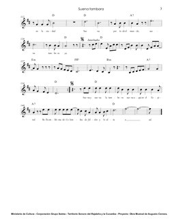 % ∀∀
112
‰ œ œ
ιœ
en
la
ciu
˙
dad
D
∑
−˙
Sue
D
−˙
na
‰ œ Ιœ œ
por
to do el
œ œ ‰ ‰
mun do,
A7
−˙
sue
-
-
-
-
% ∀∀
120
−˙
na
‰