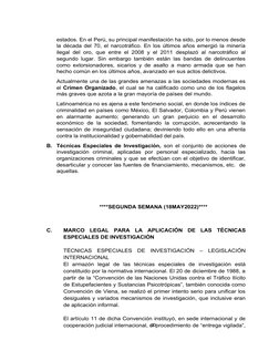 10
estados. En el Perú, su principal manifestación ha sido, por lo menos desde
la década del 70, el narcotráfico. En los últi