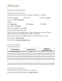 You have a disabling condition 
APPLICANT INFORMATION 
Please tell us about yourself in as much detail as possible. (* = req