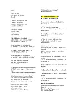 coro
Echó a la mar
Los carros del faraón
Hey, hey
Lara lara lala lara lara lala
Lara lara lara lala la
Lara lara lala lara la