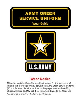 AGSU Wear and Appearance Guide | PDF
