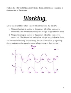 Rectifiers Class 12 Model Project Half-Wave Rectifier Project Class 12 | PDF | Rectifier | Diode