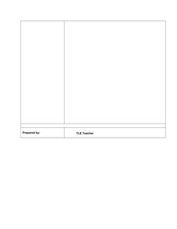 Prepared by:
TLE Teacher
