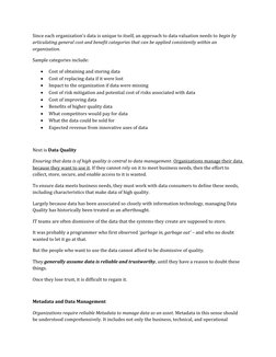 Fundamentals of Data Management Overview | PDF | Data | Metadata