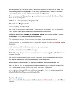 Fundamentals of Data Management Overview | PDF | Data | Metadata