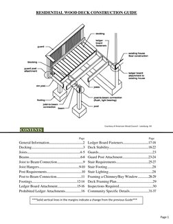 Michigan Residential Deck Guide | PDF | Stairs | Screw