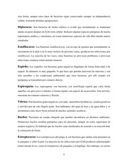 5 
 
esta forma, aunque estos tipos de bacterias sigan conservando siempre su independencia 
celular, formarán distintas ag