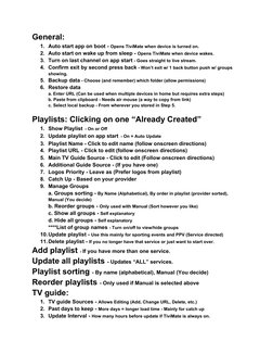 TiviMate Remote Control Settings Guide | PDF | Menu (Computing) | Computing