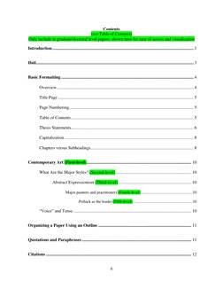 ii 
 
Contents  
(not Table of Contents) 
Only include in graduate/doctoral level papers; shown here for ease of access and v