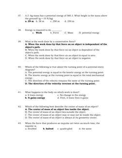 General Physics 1 Midterm Exam | PDF | Collision | Acceleration