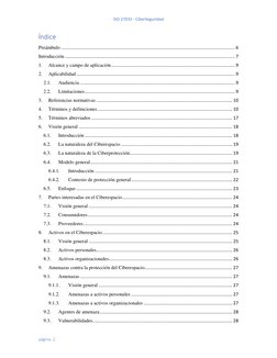 ISO 27032 - CiberSeguridad 
 
página. 2 
Índice 
Preámbulo ..................................................................